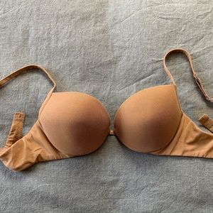 La Perla "Sexy Town" 34C Standard Mesh Overlay Nude Underwire Bra